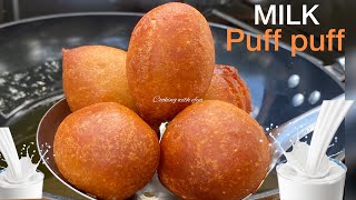 MILK PUFF PUFF RECIPE  HOW TO MAKE MILKY PUFF PUFF  BOFROT  AUTHENTIC GHANA WET PUFF PUFF RECIPE [upl. by Edaw718]