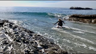 Skimboarding through Rocky Key Hole [upl. by Anerbes895]