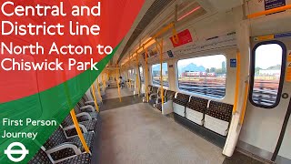 London Underground First Person Journey  North Acton to Chiswick Park [upl. by Appleton627]