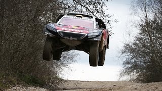 Vidéo 360° de Stéphane Peterhansel et le Peugeot 2008 DKR16 [upl. by Aznofla]