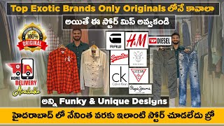 Exotic Original Branded Clothes In Hyderabad  Top Luxury Brands Cheap Prices  Telugu [upl. by Jesselyn]