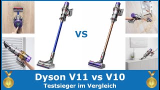 Dyson Akku Staubsauger V10 und V11 2024 🥇 Testsieger im Vergleich  Welcher ist besser [upl. by Lraed]