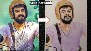 Colour pencil drawing tutorial Malayalam  Colour pencil drawing step by step  Arun ArtBook [upl. by Sirromad]