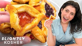 Tess Bakes Her Moms Favorite Hamantaschen Cookie Recipe For Purim  Slightly Kosher [upl. by Nirehtac]