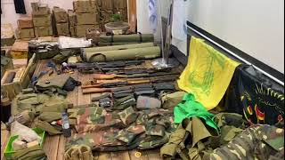 IDF Discovers stashed weapons of Hezbollah [upl. by Wassyngton]