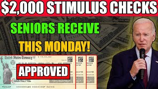 Seniors to Receive 2000 Stimulus Checks This Monday Social Security SSI SSDI VA [upl. by Paco58]