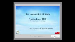 Gas Technician  Ontario  G3 Certificate  30 questions  TSSA CSA Standard  2024 [upl. by Ydassac347]