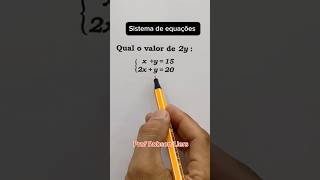 Qual o valor de 2y enem matematicaconcursos matematica [upl. by Desiri]