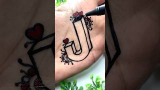 How to draw J letter for beginners ✍️👨‍🎨 art satisfying shorts [upl. by Parrnell]