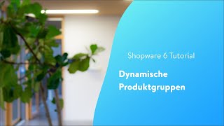 Dynamische Produktgruppen Shopware 6 Tutorial [upl. by Hesler]