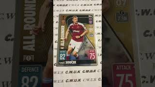 202122 Card All Rounder Tomas Soucek West Ham shorts [upl. by Yrolam]