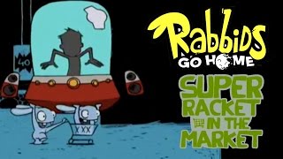 9 Rabbids Go Home  Super Racket in the Market  Video Game  kids movie  Gameplay  Videospiel [upl. by Adehsor458]