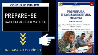 Apostila Prefeitura Itaquaquecetuba SP Agente Administrativo 2024 [upl. by Melodie10]