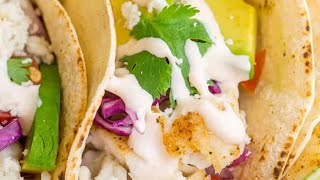 Pan seared sea bass Fish Tacos  LIVE COOKING [upl. by Lledal]