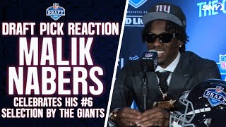 Malik Nabers on meeting Giants coach Brian Daboll being another LSU WR drafted in first round  SNY [upl. by Aivlys41]