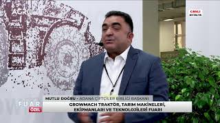 Mutlu Doğru  Adana Çiftçiler Birliği Başkanı  Growmach 2023 [upl. by Macfadyn]