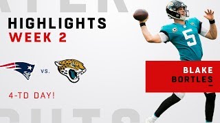 Blake Bortles Big Game w 4 TDs vs Pats [upl. by Enneire]