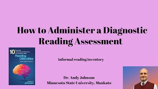 Diagnostic Reading Assessment informal reading inventory [upl. by Herzen124]