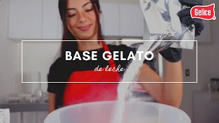 Cómo Preparar Base para Helado Duro Gelato Italiano de Leche [upl. by Nosdivad196]