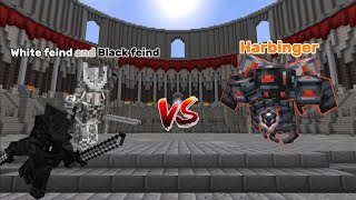 White feind and Black feind vs Harbinger I Minecraft mob battle I [upl. by Algar108]