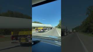 Wind Turbine Blade going down Freeway short shorts shortsfeed shortsvideo [upl. by Odrawde58]