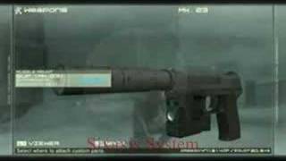 MGS4 Secret Socom pistol from mgs 1 Sixaxis System [upl. by Nyvek]