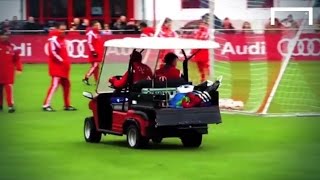 Muller and Weiser disrupt training with a golf kart [upl. by Loralee61]