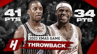 When 18 YrOLD LeBron James FACED PRIME Tracy McGrady EPIC XMAS Duel Highlights  December 25 2003 [upl. by Ahsinav]