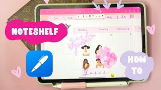 How to use Noteshelf and walkthrough Annotating pdf app Learn how Noteshelf works  Mimimellieco [upl. by Morrie65]