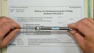 Stream Nachbesprechung der Prüfung IM MetallNTG 20221 [upl. by Merce]