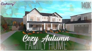 Bloxburg  Cozy Autumn House 140k  No Large Plot  Speed Build [upl. by Stefania]