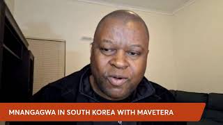 WATCH LIVE Mnangagwa travelling in South Korea with Tatenda Mavetera [upl. by Nimrac]