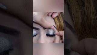 Silver Gray Eyes Makeup tutorial For Small Eye  Perfect INNER Corner Liner [upl. by Philps]