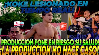 ¡TERRIBLE⚡🚨 KOKE GUERRERO LESIONADO EN TIEMPO REAL en EXATLON MEXICO [upl. by Akinahs]