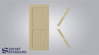 SmartStandard 36” x 84” KBarnDoor Installation Instruction [upl. by Manly]