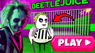 BeetleJuice Barrys Prison Run Obby Roblox [upl. by Eelrahc705]