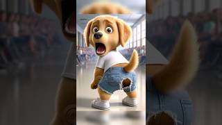 The awkward moment that cute puppy will never forget 😨 ai dog aidog cute puppy cartoon aiart [upl. by Ainej287]