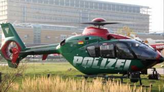 Polizei Helikopter in Greifswald Klinikum [upl. by Elfie]