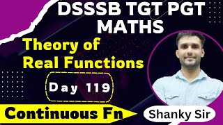 DSSSBRaj TGT PGT Math Day 119 Theory of real functions tgtmaths tgt pgt pgtmaths dsssbtgtmaths [upl. by Oinimreh648]