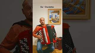 Chandelier by Sia music accordion shorts sia [upl. by Ydnac]