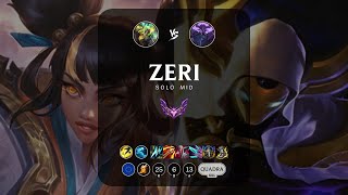 Zeri Mid vs Kassadin  EUW Master Patch 146 [upl. by Trepur]