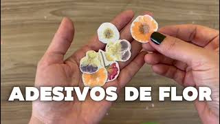 Como fazer adesivos incríveis de Flor Seca 🌸  Passo a Passo Completo DIY [upl. by Emoryt]