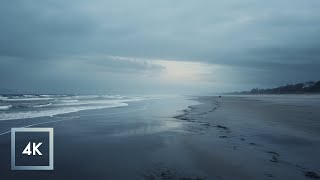 Rainy Ocean Walk at Hilton Head Island  Soothing Ocean Sounds ASMR🌧️ [upl. by Bum]