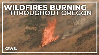 The latest updates on wildfires burning in Oregon [upl. by Cello]