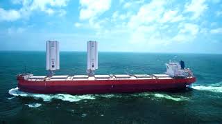 Cargo ship sets sail to test wind power at sea [upl. by Lenoyl]