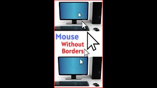 Mouse Without Borders  One Mouse Access Two Different Computer shorts tricks hacker [upl. by Eissej]