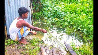 Best Hook Fishing Video  Traditional Hook Fishing at the River with Beautiful Natural  River Fish [upl. by Pape]