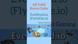 All Valid EXP Bonus Codes in EvoWorldio FlyOrDieio Game evoworld flyordie games shorts [upl. by Ixel]