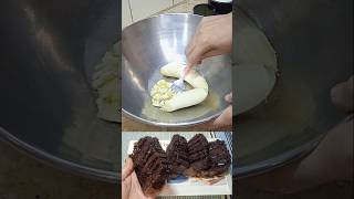 Without Oven Banana Chocolate Bread bananabread easyrecipe viralshorts shorts youtubeshorts [upl. by Otrebilif497]