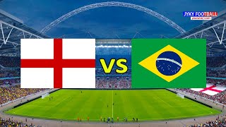 PES  ENGLAND VS BRAZIL Friendly Match 2024  Full Match All Goals  eFootball Gameplay PC [upl. by Chrystel761]